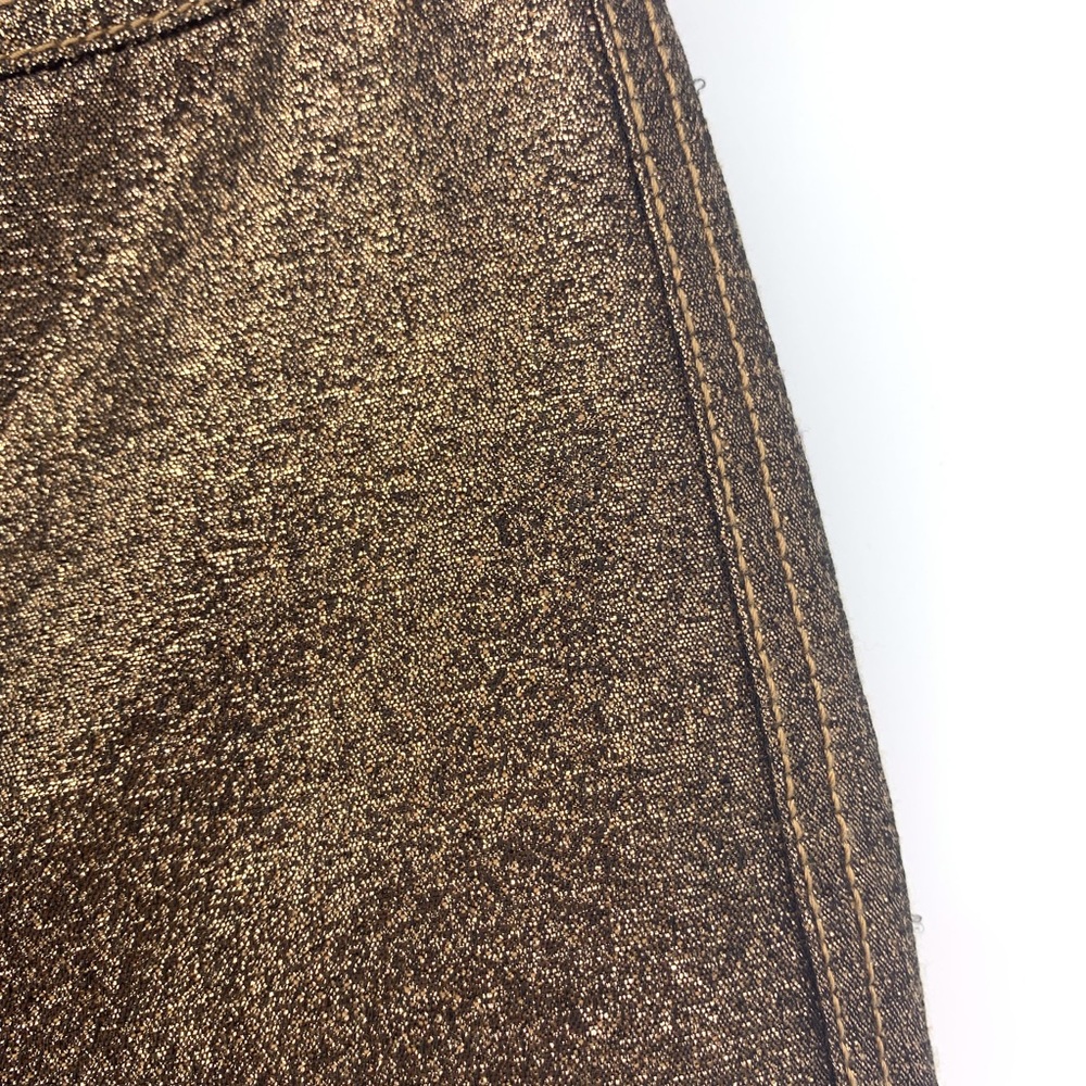 Madewell Emmett Wide Leg Crop Pant Metallic Copper - Picture 6 of 7